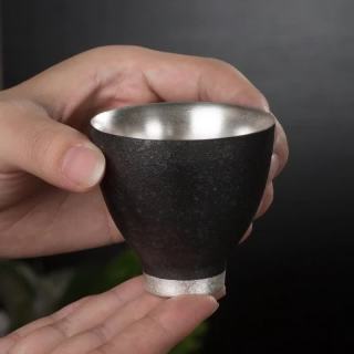 艾格辰 陶瓷鎏银主人杯
