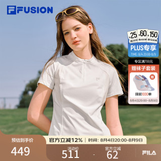 FILA FUSION田曦薇同款斐乐潮牌女装短袖2026夏季新款吸湿速干修身T恤