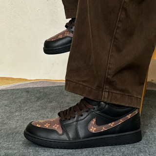 NIKE 男鞋AJAir Jordan 1 路易 复古美拉德配色定制运动鞋子