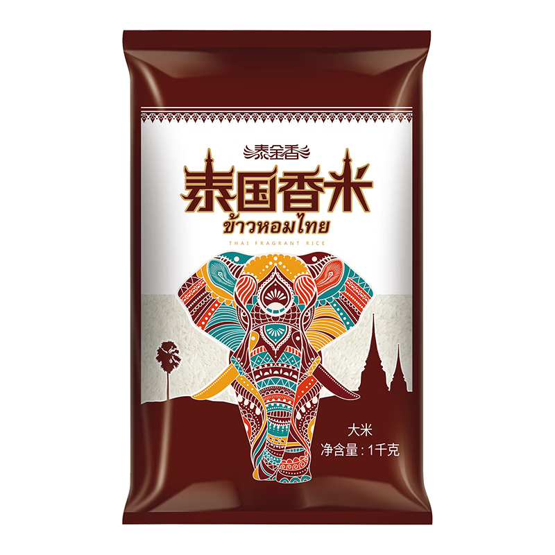 泰金香 泰国香米 长粒香 1kg 大米