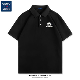 GENIOLAMODE 冰丝polo衫男士商务通勤休闲翻领运动休闲短袖t恤上衣