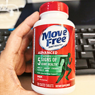 益节 美国 MoveFree 益节 氨糖软骨素维骨力钙片 绿瓶 大瓶120粒×1瓶