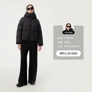 坦博尔 TBF530336Z 高充绒加厚 黑色 S(160) 女士羽绒服