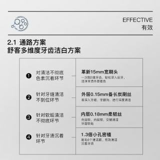 舒客 小苏打酵素美白牙膏 炭丝宽密6支装
