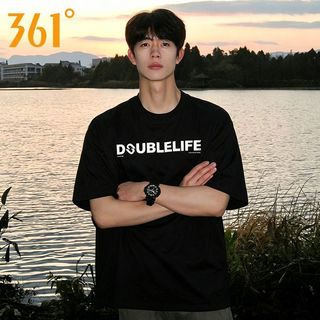 361° 纯棉 宽松 男士短袖T恤