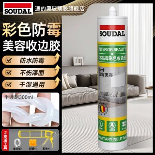 速的奥 CS中性防霉防水玻璃胶 300ml