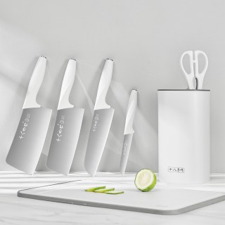 十八子作 厨房刀具套装家用切菜切肉斩骨刀全套组合菜刀旗舰店阳江