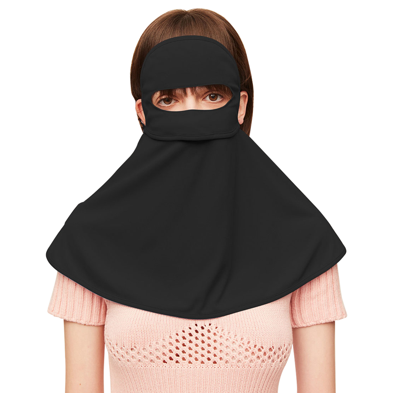 OhSunny 防晒面罩 全脸防紫外线 暗夜黑