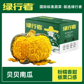 绿行者 贝贝南瓜正宗板栗味南瓜粉糯香甜小南瓜宝宝辅食真贝贝4.5斤