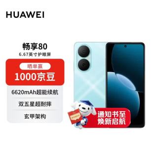 华为 畅享80 6620mAh大电池 天青蓝 8GB+256GB 智能手机