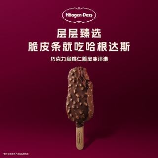 哈根达斯 巧克力扁桃仁味脆皮条冰淇淋 64g