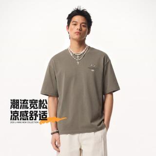 李宁 凉感抗菌速干T 男士短袖T恤