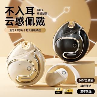 萨勒芬妮 蓝牙耳机 超长续航降噪耳夹式不入耳挂耳式
