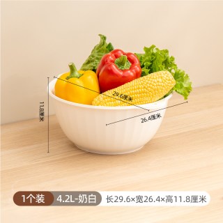 禧天龙 洗菜盆沥水篮新款家用厨房洗菜篮滤水洗水果淘菜盆水果盘