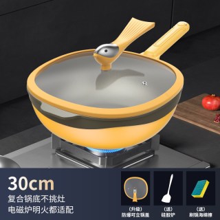 苏尔玛 正品德国钛极岩铸不粘锅无涂层创意锅电磁炉家用无油烟炒锅