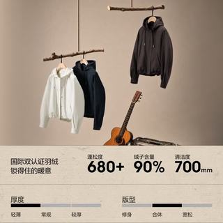 波司登 B260135348 90绒脱卸帽短款羽绒服 枫糖卡其 S