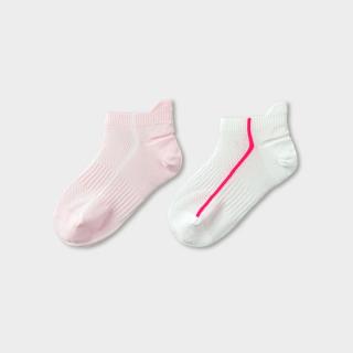 巴拉巴拉 儿童袜子夏新款网眼透气女童短袜速干两双装