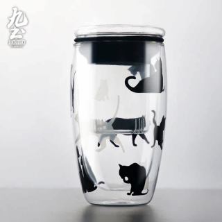 九土 CUP-0063 双层玻璃茶杯 便携 颜色分类：玻璃单杯(加厚版）1