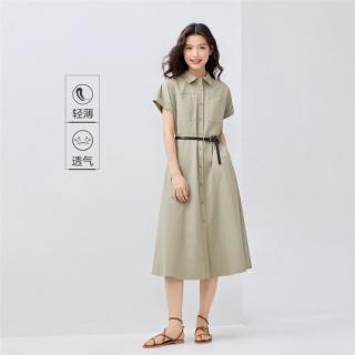 佐丹奴 女士工装风连衣裙