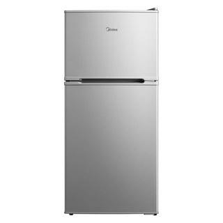 美的 MR-112CM 双温区 灰色 112L 两门冰箱