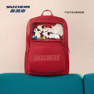 SKECHERS 斯凯奇 大容量透明双肩包 女款