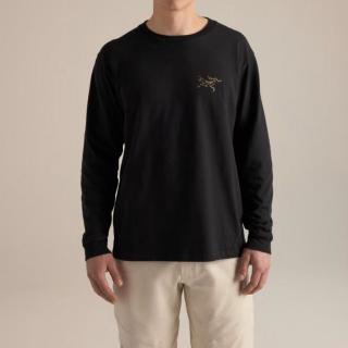ARC'TERYX KRAGG 鸟标印花棉轻薄攀岩户外运动透气耐磨男款长T恤
