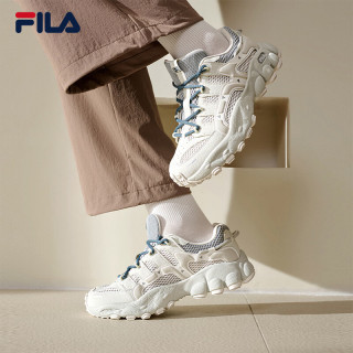 FILA 厚底透气老爹鞋 雨雾灰 38码 女款休闲运动鞋