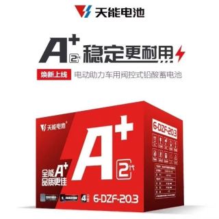百亿补贴：天能 A+二代 石墨烯电池 48V60V72V 电动车电瓶 上门安装