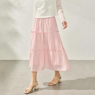 爱依服 微胖大码女装夏季法式温柔气质百搭半身裙