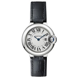Cartier 蓝气球系列 女士腕表 W69010Z4 银白盘皮带石英机芯