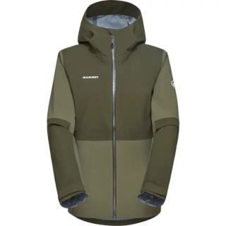 MAMMUT Linard Guide HS Hooded Jacket - Women's , Color: Marsh/Dark Marsh, Black'