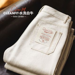 马登工装 美式复古直筒阔腿 男士牛仔裤