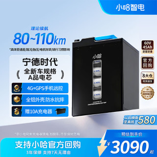 小哈 60V45Ah 宁德时代电芯 电动车锂电池+17A充电器