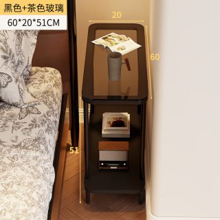 姗姗木艺 床头柜卧室床边桌沙发边几客厅小茶几家用阳台小方桌简易小桌子