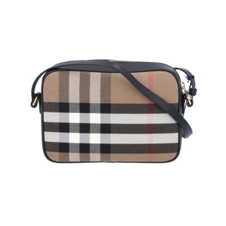 BURBERRY 经典格纹大号相机包