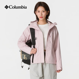 Columbia 26秋冬新品冲锋衣女户外运动拒水防风透气连帽单层夹克外套WR0533 618 S