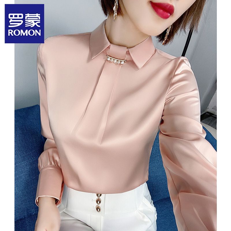罗蒙 真丝面料 女士衬衫