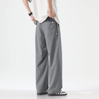 柯诗曼 K337 冰丝速干 灰色 XL 男士休闲裤