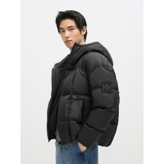 GXG 冬季热销GXG男装 微廓简约面包服连帽鸭绒保暖短款羽绒服外套男