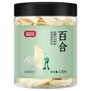 富昌 百合干120g食用新鲜干货特产农家鲜百合花干百合银耳