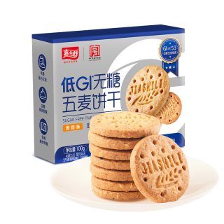 移动端：嘉士利 低GI全麦饼干孕妇老人无糖早餐粗粮脂卡代餐饱腹健康零食品