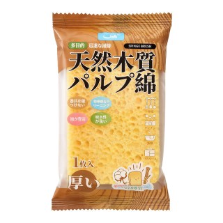 Jape耐用木浆棉洗碗吸水海绵抹布刷锅清洁厨房加厚沾油去污百洁布
