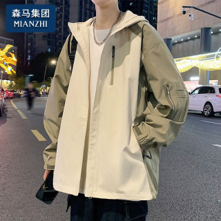 棉致 加绒款外套男士夹克春秋冬季潮牌痞帅户外防风百搭男生上衣服