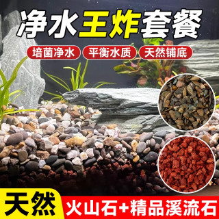 原生缸造景底沙天然砂南美雷龙鱼水草装饰鱼缸