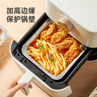 炊大皇 空气炸锅锡纸盘方形烤盘锡纸盒电烤箱家用铝箔纸锡纸碗