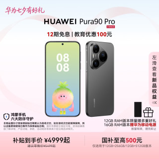 华为 Pura 90 Pro 手机 12GB+256GB 桑果黑