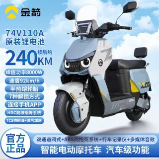 金箭 新款零界900电动摩托车74V110Ah锂电池电动车高速两轮电瓶车