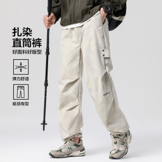 布衣传说 户外登山伞兵裤 卡其 L 男士休闲裤