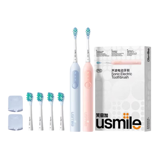 usmile笑容加 P10 缓震护龈 鸢尾蓝+派对粉 电动牙刷