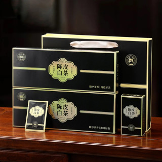 2018年陈皮白茶福鼎白茶贡眉老白茶正宗寿眉老陈皮礼盒装年货送礼